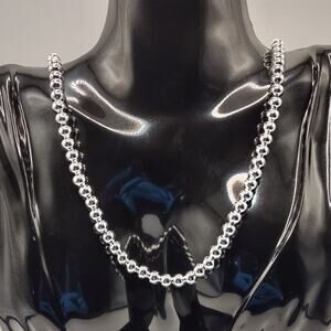 925 Sterling Silver Pearl Necklace Fashion Jewelry Valentine's Birthday Gift New